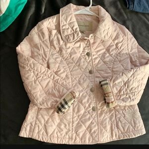 Girls authentic Burberry jacket pink